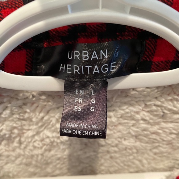 Urban heritage • Long sleeve button down w fleece - Picture 5 of 5